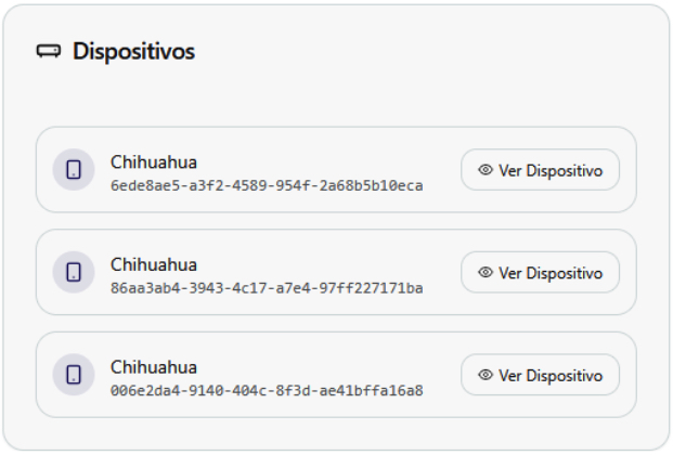 Listado de dispositivos
